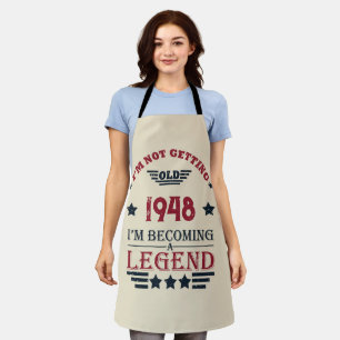Tablier 75e anniversaire vintage personnalisé