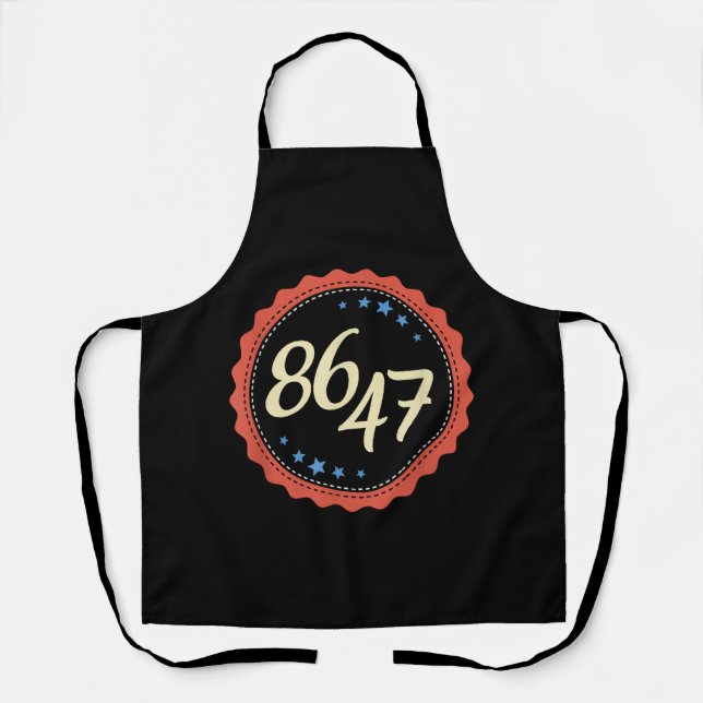 Tablier 86 47 Anti Trump drôle (Recto)