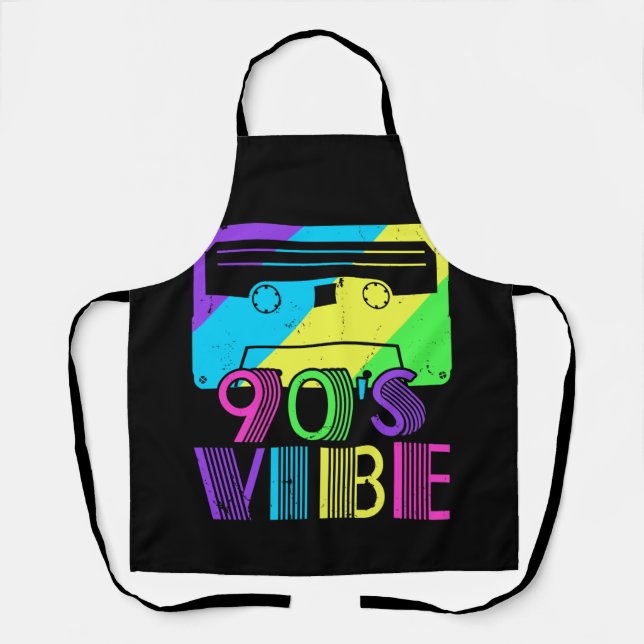 Tablier 90s Vibe Retro Soirée esthétique (Recto)