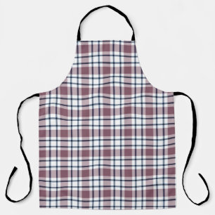 Tablier À damiers rétro gris motif gris clair