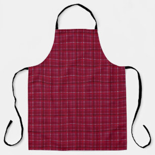 Tablier À damiers rouge Tartan