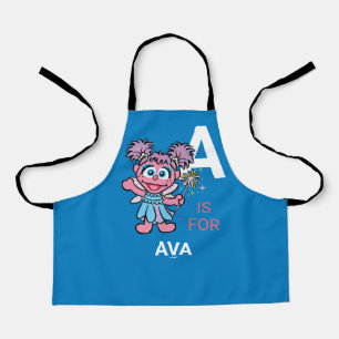 Tablier A est pour Abby Cadabby Ajouter Votre Nom