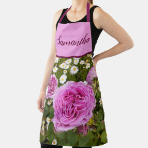 Tablier à fleurs rose Vintage Rose Rose