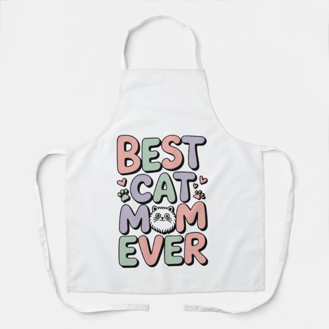 Tablier à Impression Générale 'Meilleure Maman de  (Recto)
