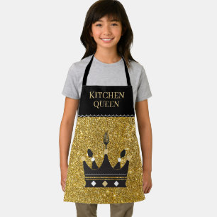 Tablier à Imprimé 'Bling ! Reine de Cuisine'