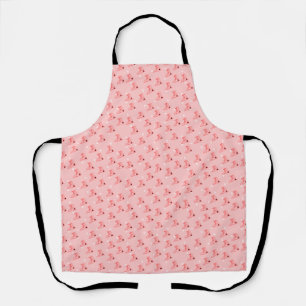 Tablier à motif rose de patinage sur glace
