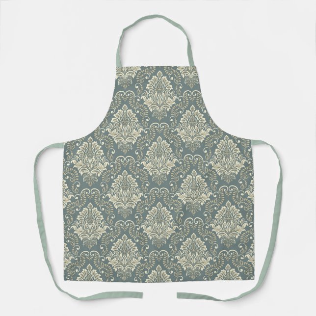 Tablier à motifs floraux/Damas (Recto)
