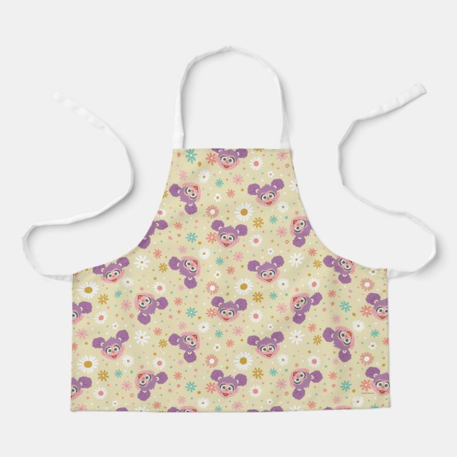 Tablier Abby Cadabby | Motif de la face de fleurs (Recto)
