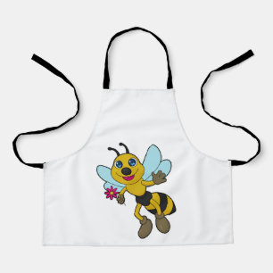 Tablier Abeille à fleurs