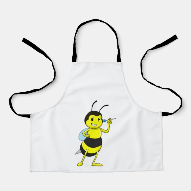 Tablier Abeille aux fléchettes avec tarte (Recto)