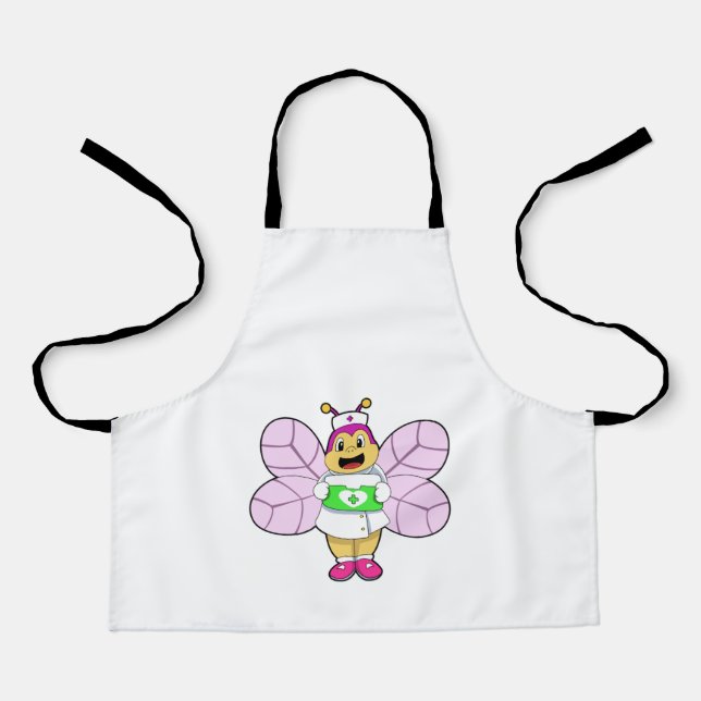 Tablier Abeille en tant qu'infirmière avec trousse First a (Recto)