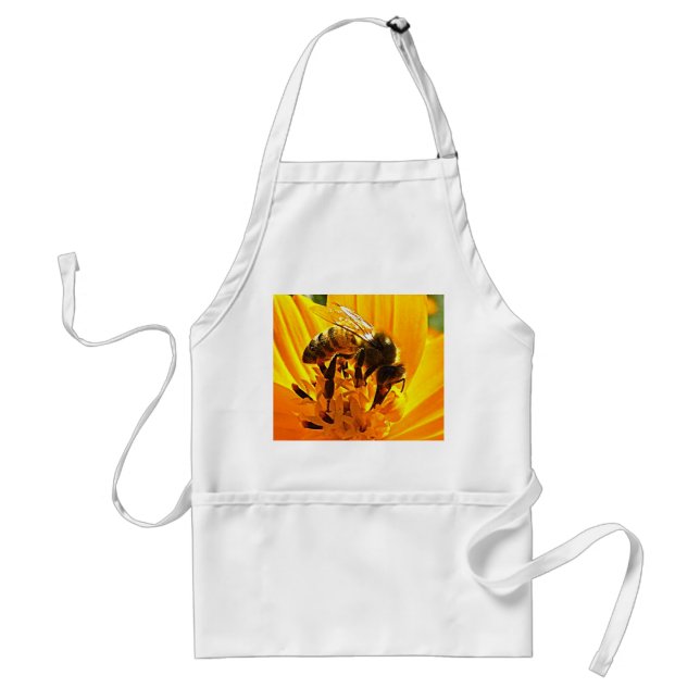 Tablier Abeille sur une fleur (Devant)