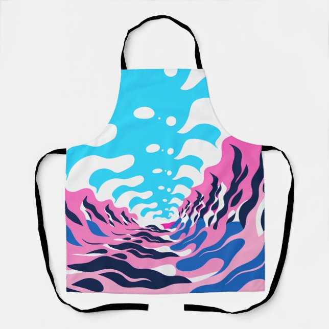 Tablier Abstract Dream Wave – Vibrant Surreal Flow (Recto)