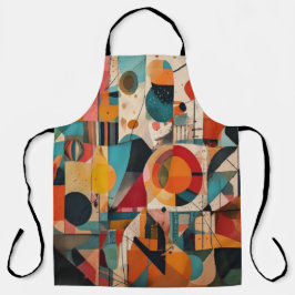 Tablier Abstract Geometric Art Apron