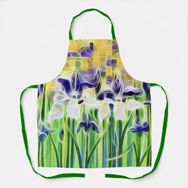 Tablier Abstract Iris Apron (Recto)