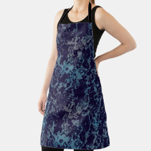 Tablier Abstrait bleu