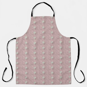 Tablier Abstrait de fleurs blanches 