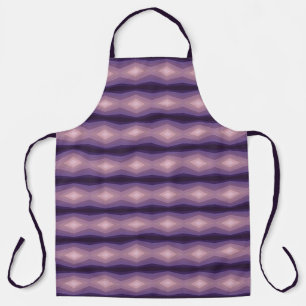 Tablier Abstrait Géométrique Nuances de Violet