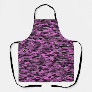 Tablier Abstrait Motif violet noir