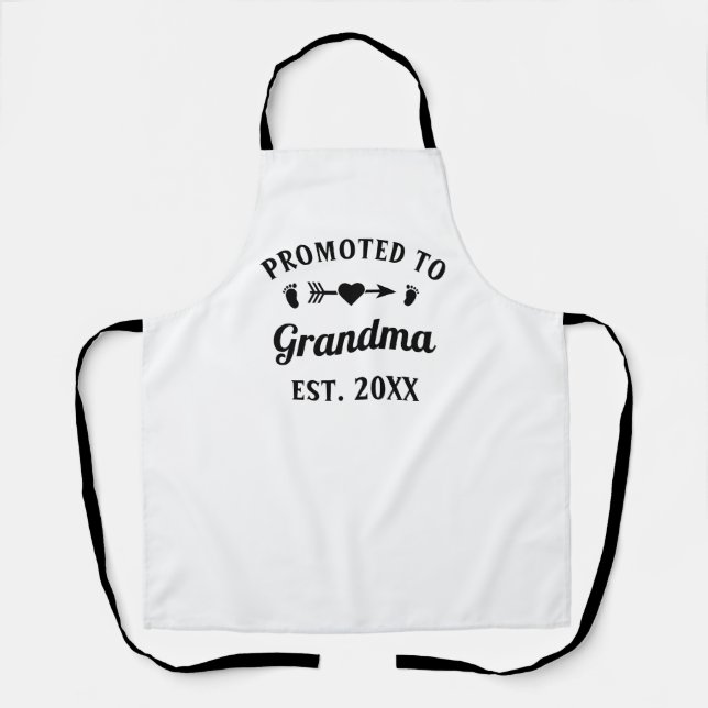 Tablier Abuela Nonna Nanna Grand-Mère Promue À Grand-Mère (Recto)