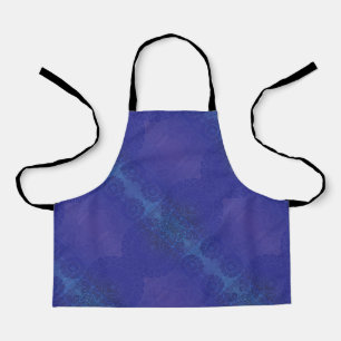 Tablier Acceptation   Médaillons de violet violet bleu Ind
