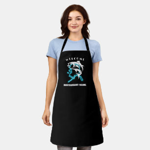 Tablier Accueil de fruits de mer modernes saumon Alaska no