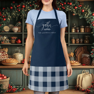 Tablier Action de grâce Rassemblement Automne Navy & Carre