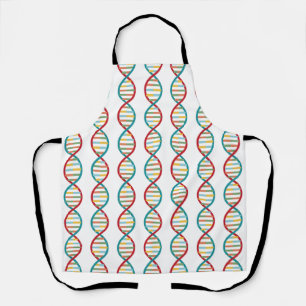 Tablier ​ ADN ​ Mid Century Moderne Biologie STEM Blancs