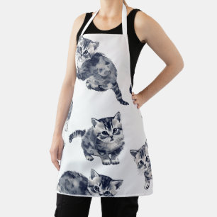 Tablier Adorable Aquarelle Kitten Motif mignonne Stylish