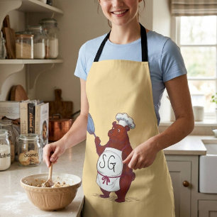 Tablier Adorable Chef Bear Apron - Parfait pour Cuisine En