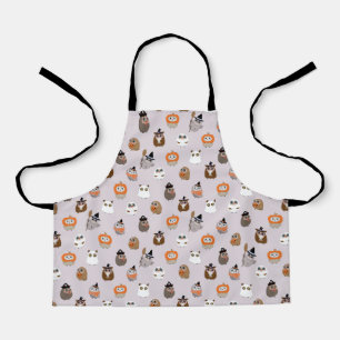 Tablier Adorable Chouette d'Halloween Motif