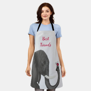 Tablier Adorable Éléphant Et Mignonne Ladybug