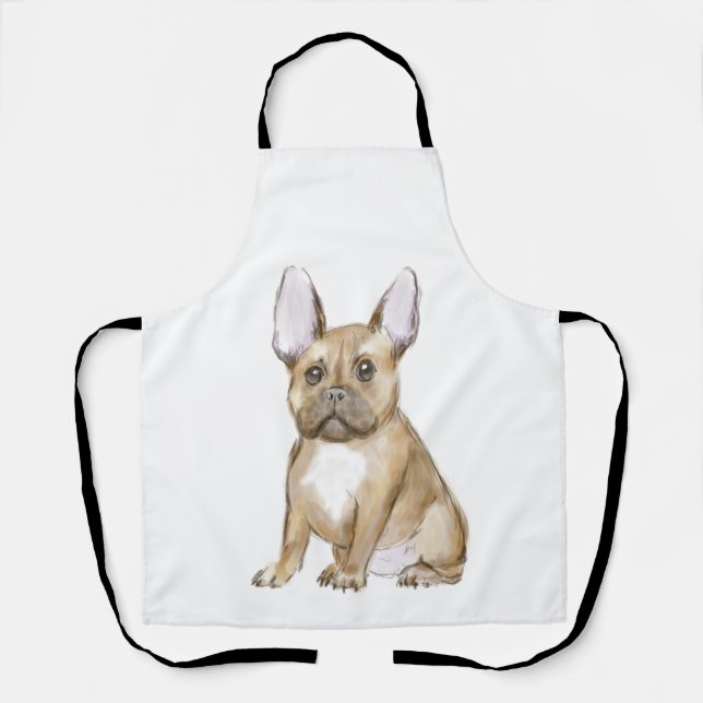 Tablier Adorable french bulldog puppy (Recto)