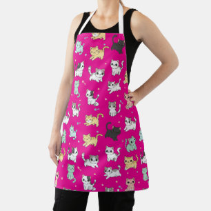 Tablier Adorable Kawaii Chats Motif Apron
