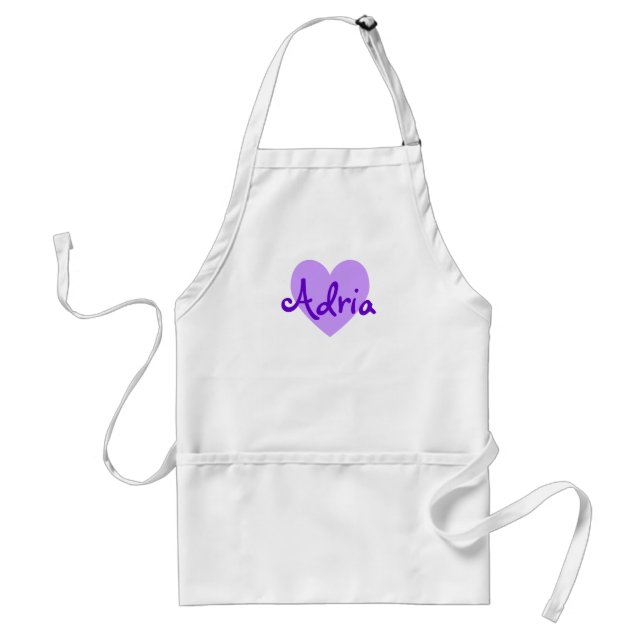Tablier Adria en violet (Devant)