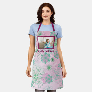 Tablier Adulte Photo Florale 'Meilleure Maman du M