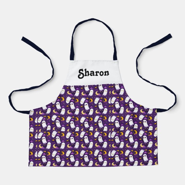 Tablier Aéron d'Halloween personnalisé pour enfants (Recto)
