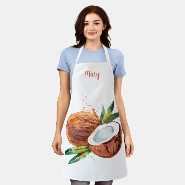 Tablier Aéroport de noix de coco personnalisable (Porté)