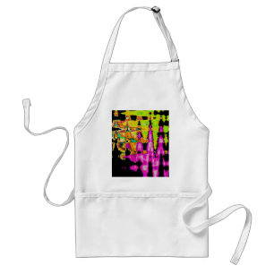 Tablier Affiche d'art abstrait Neon Glitch