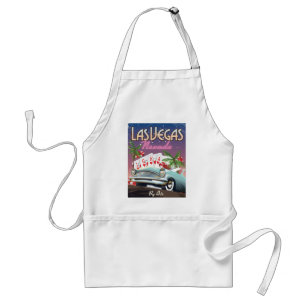 Tablier Affiche de vacances de style vintage de Las Vegas