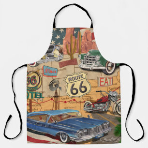 Tablier Affiche vintage Route 66.