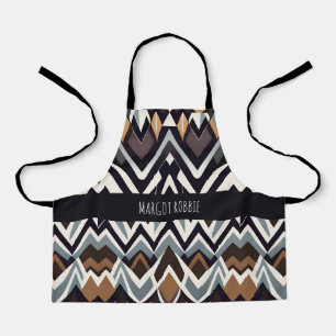 Tablier Africain Marocco Triangle Motif Brown géométrique