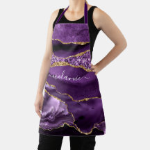 Agate Purple Gold Parties scintillant Marbre Nom p