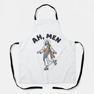 Tablier Ah Men Roller Skating Croyance Conception Vectorie