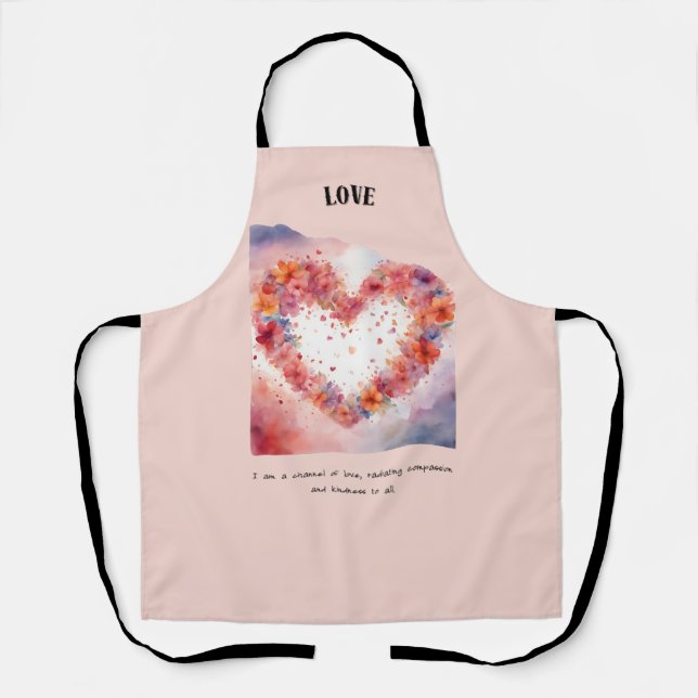 Tablier Aimer Affirmation positive (Recto)
