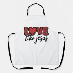Tablier Aimez comme Jésus Modèle de T-shirt chrétien vinta