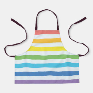 Tablier Aire d'impression tout-en-ciel pour enfants, petit