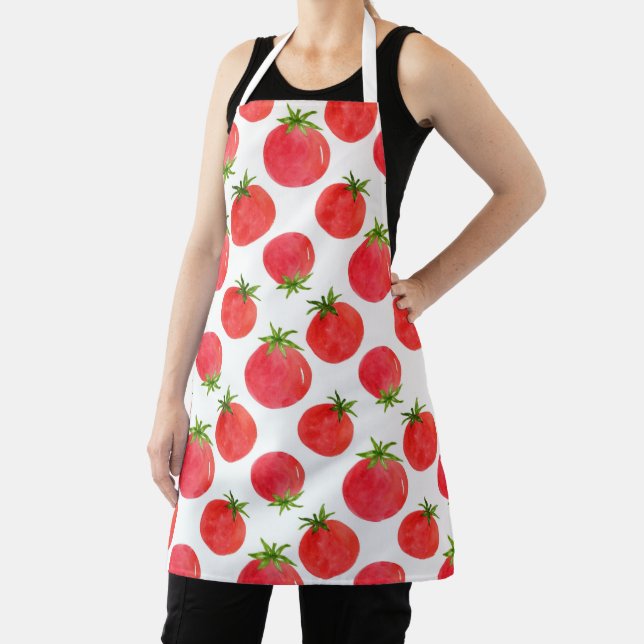 Tablier Aire Motif de tomates aquarelle (Insitu)