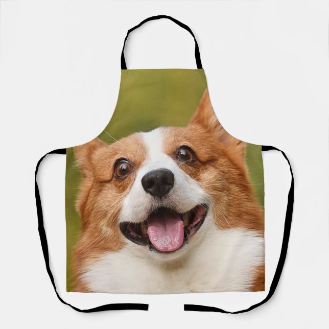 Tablier Ajouter photo de chien personnalisé Customisé (Recto)
