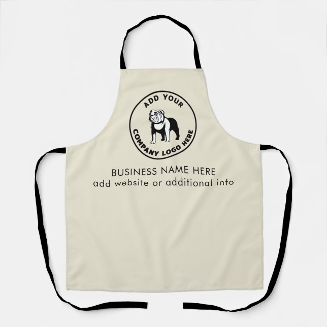 Tablier Ajouter Votre Marque Logo Société Réouverture (Recto)